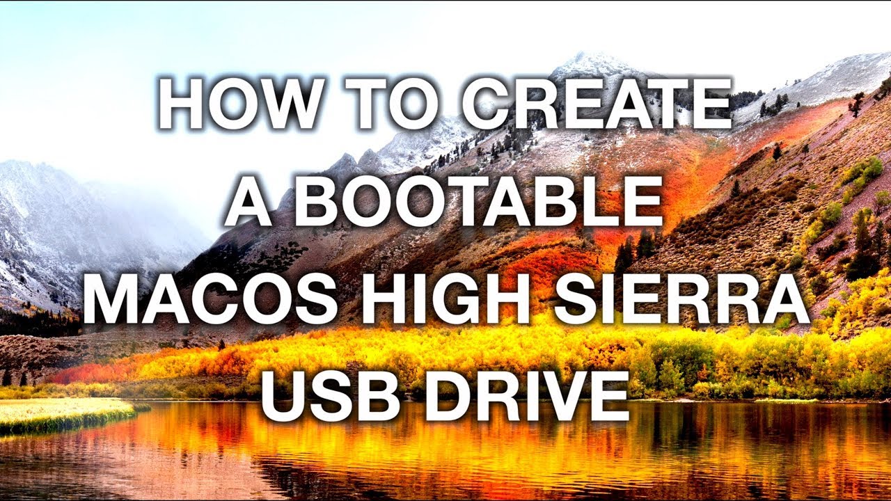 How To Download Macos High Sierra To Usb